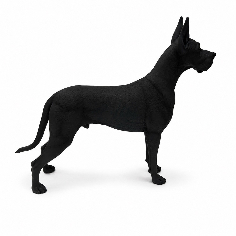 MR.Z 1/6 German Great Dane Black Dog Figure Realistic Animal Model w Box